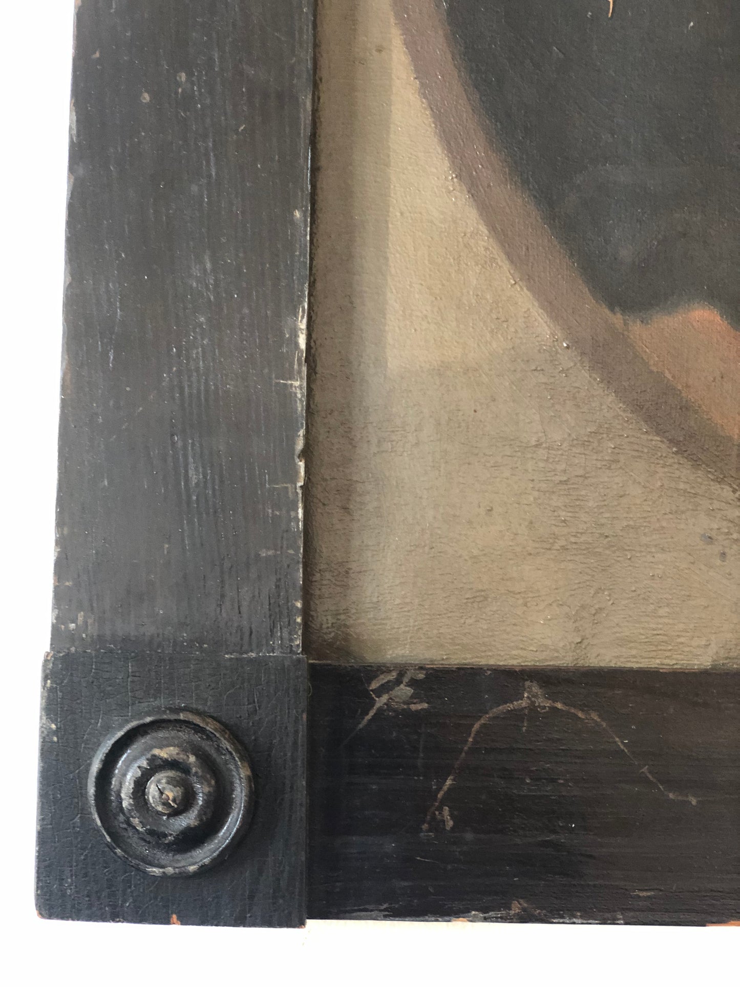 Pair of 19th-Century Portraits paintings of a German Baron and Baroness