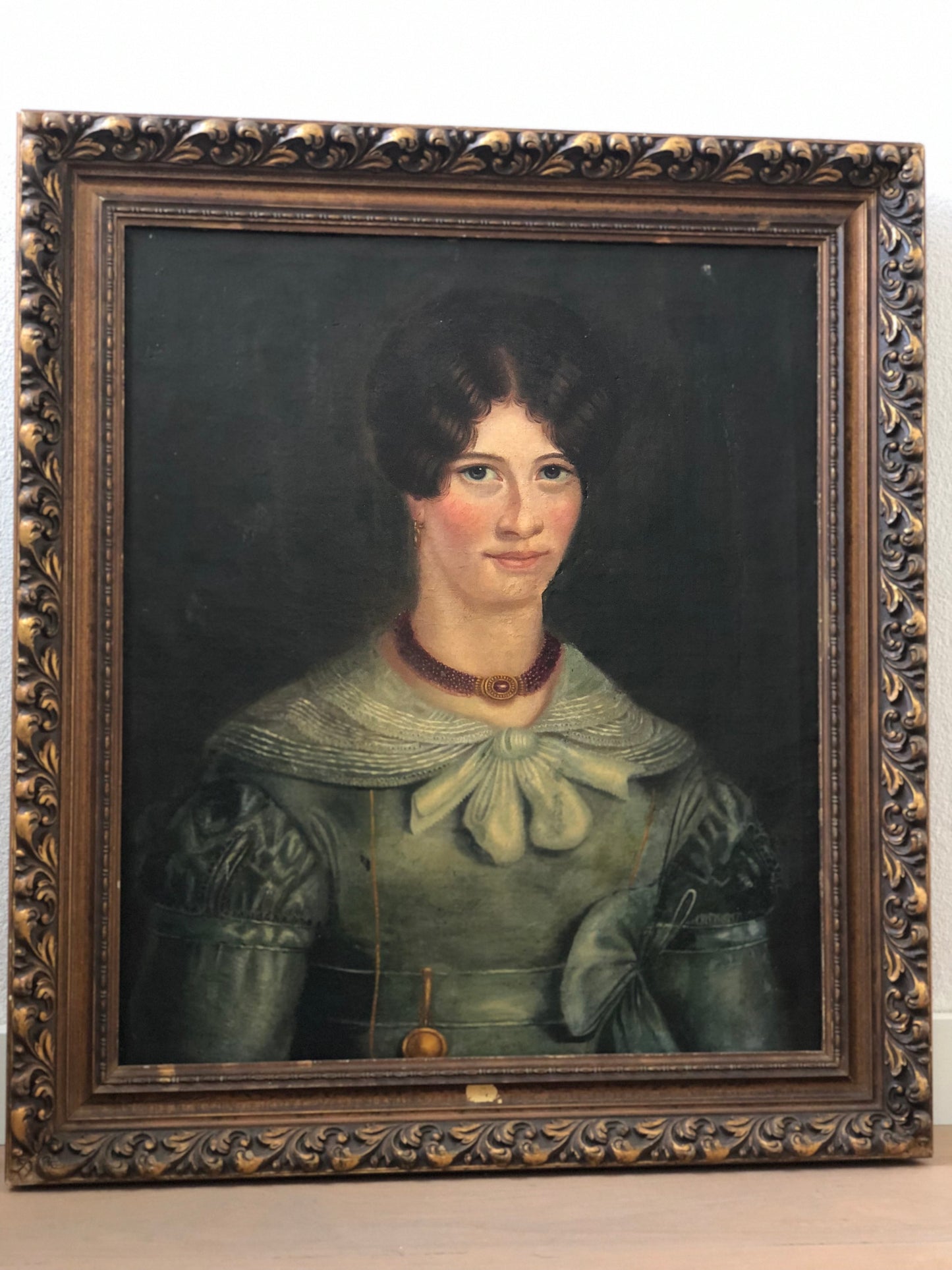 19th Century Oil Painting Portrait of a Woman