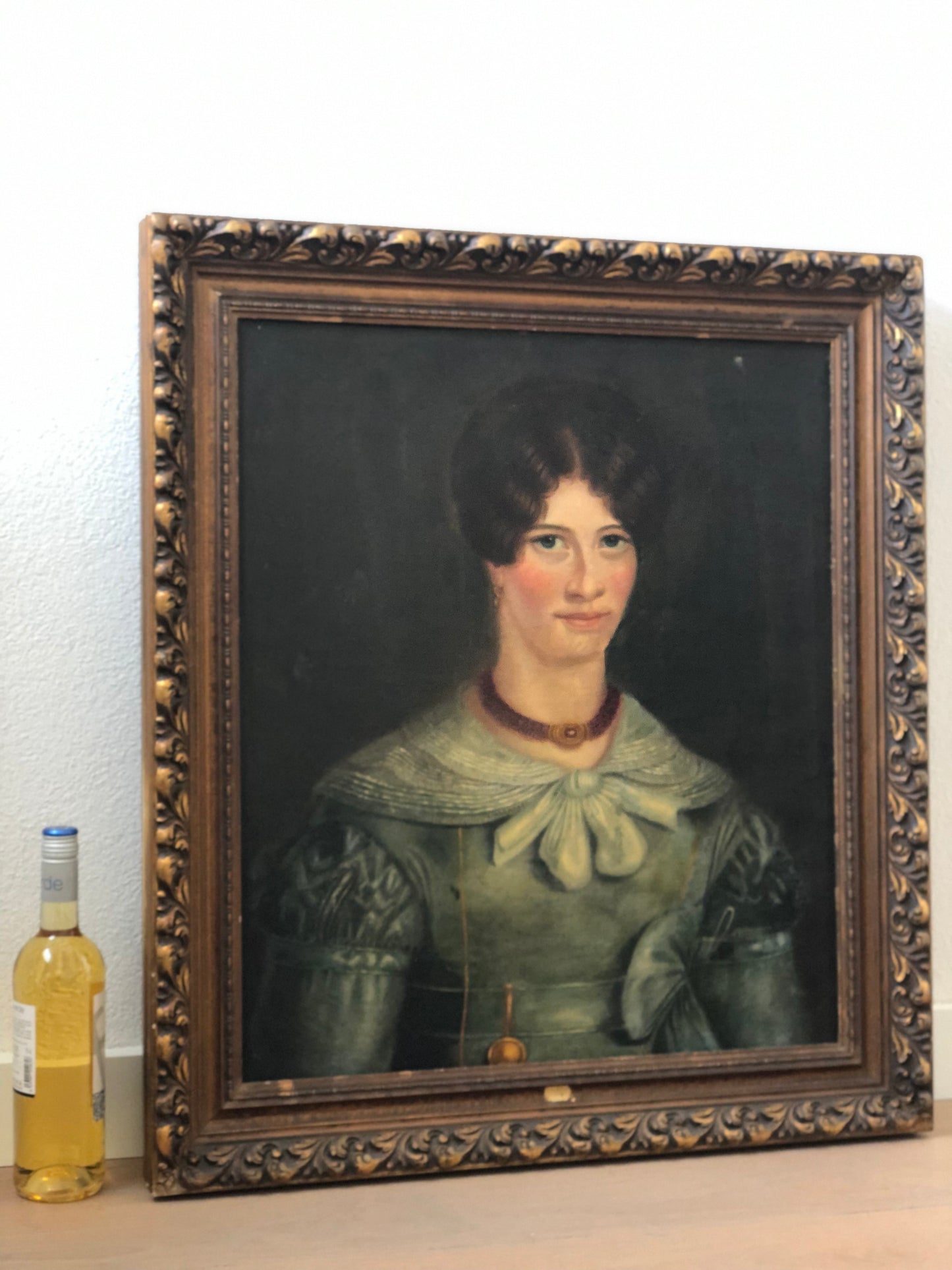 19th Century Oil Painting Portrait of a Woman