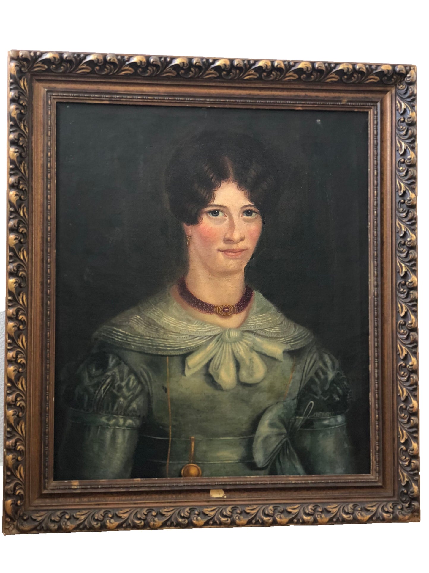 19th Century Oil Painting Portrait of a Woman