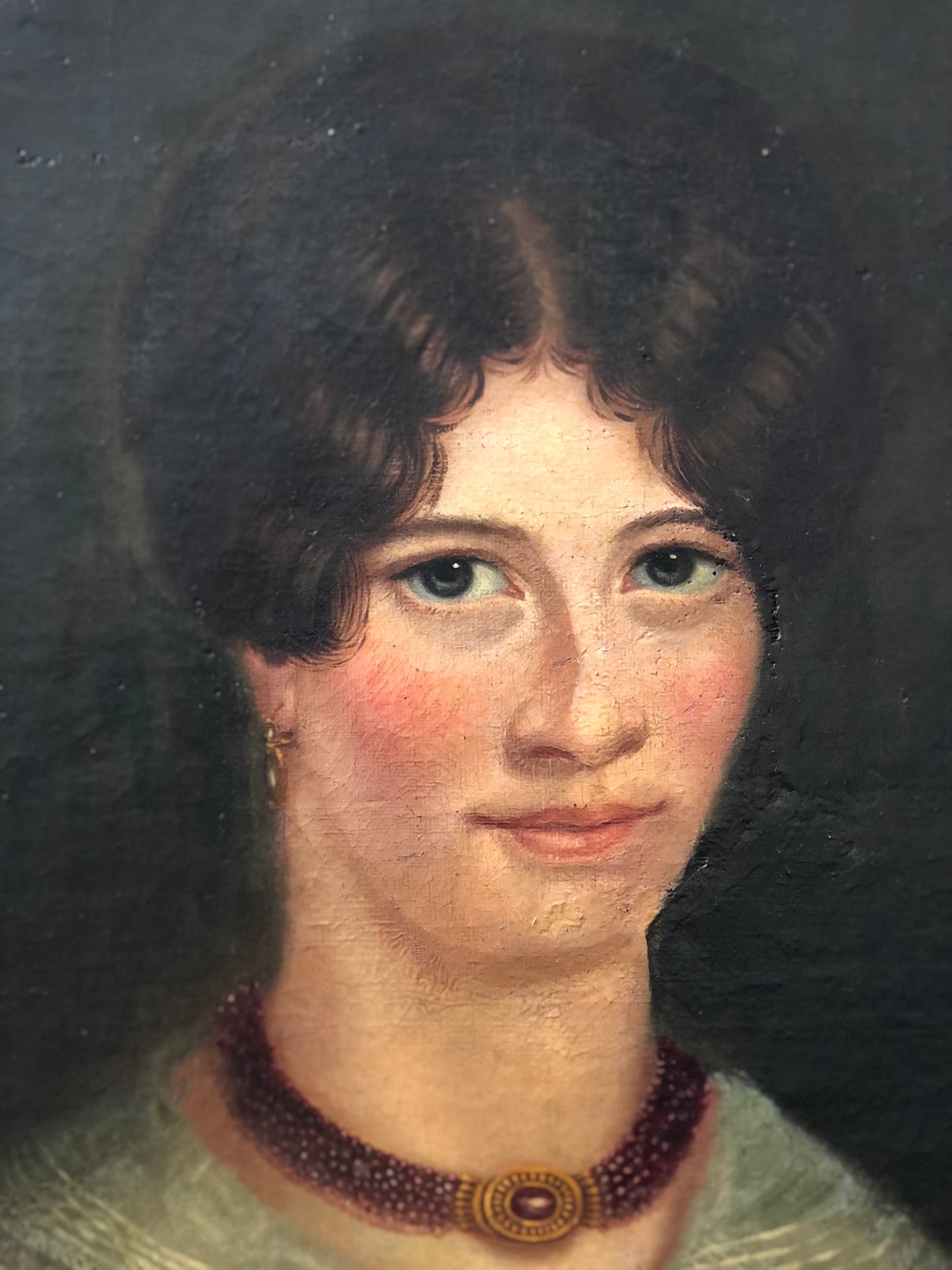 19th Century Oil Painting Portrait of a Woman