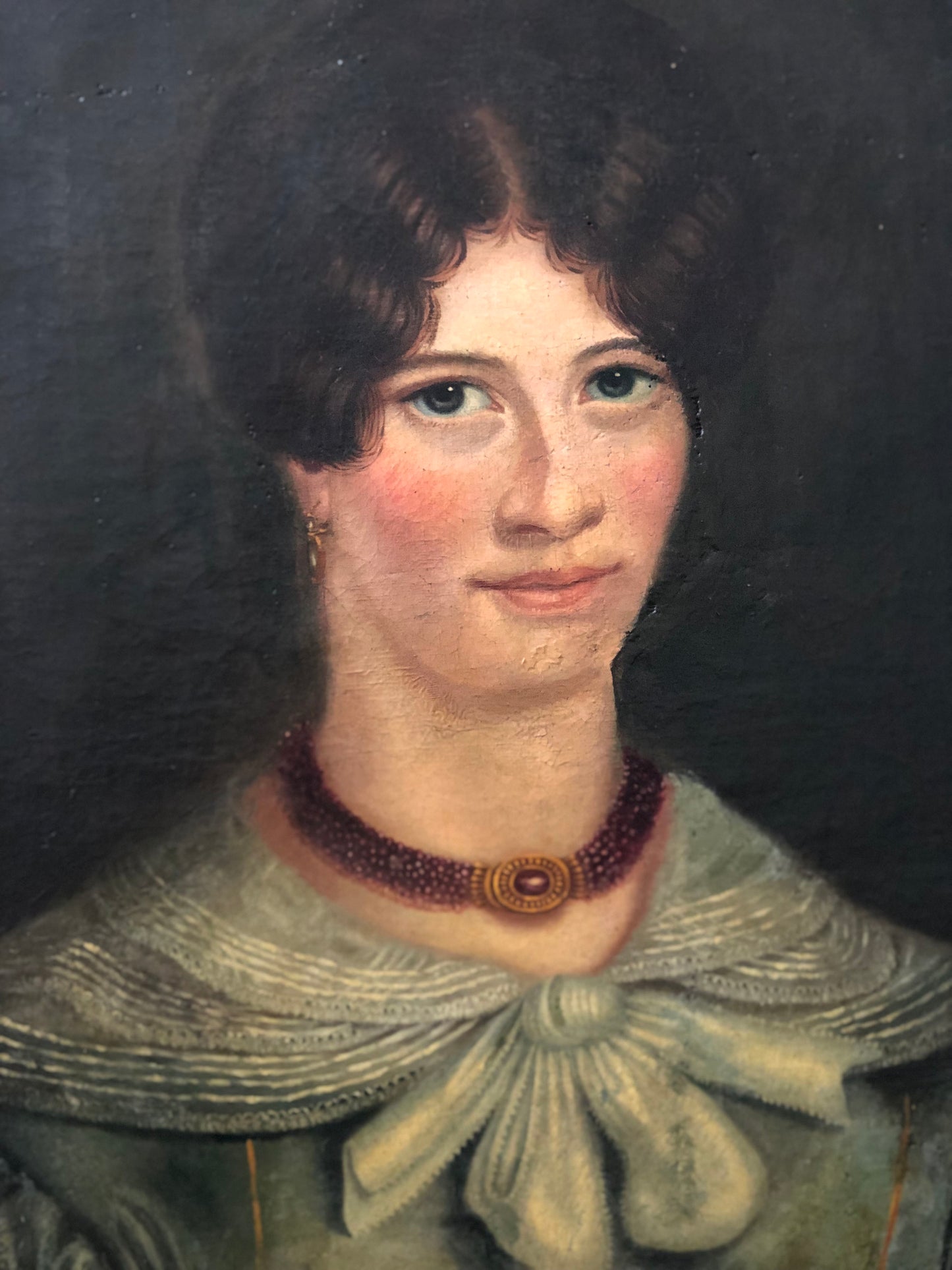19th Century Oil Painting Portrait of a Woman