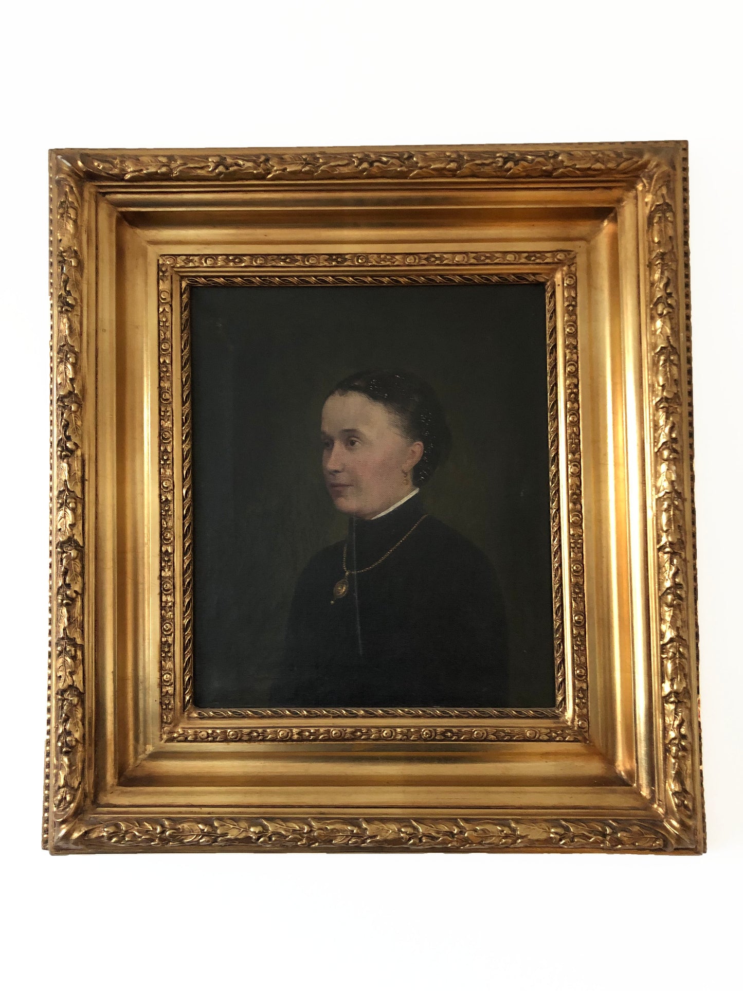 19th Century Portrait Painting of a Danish Lady