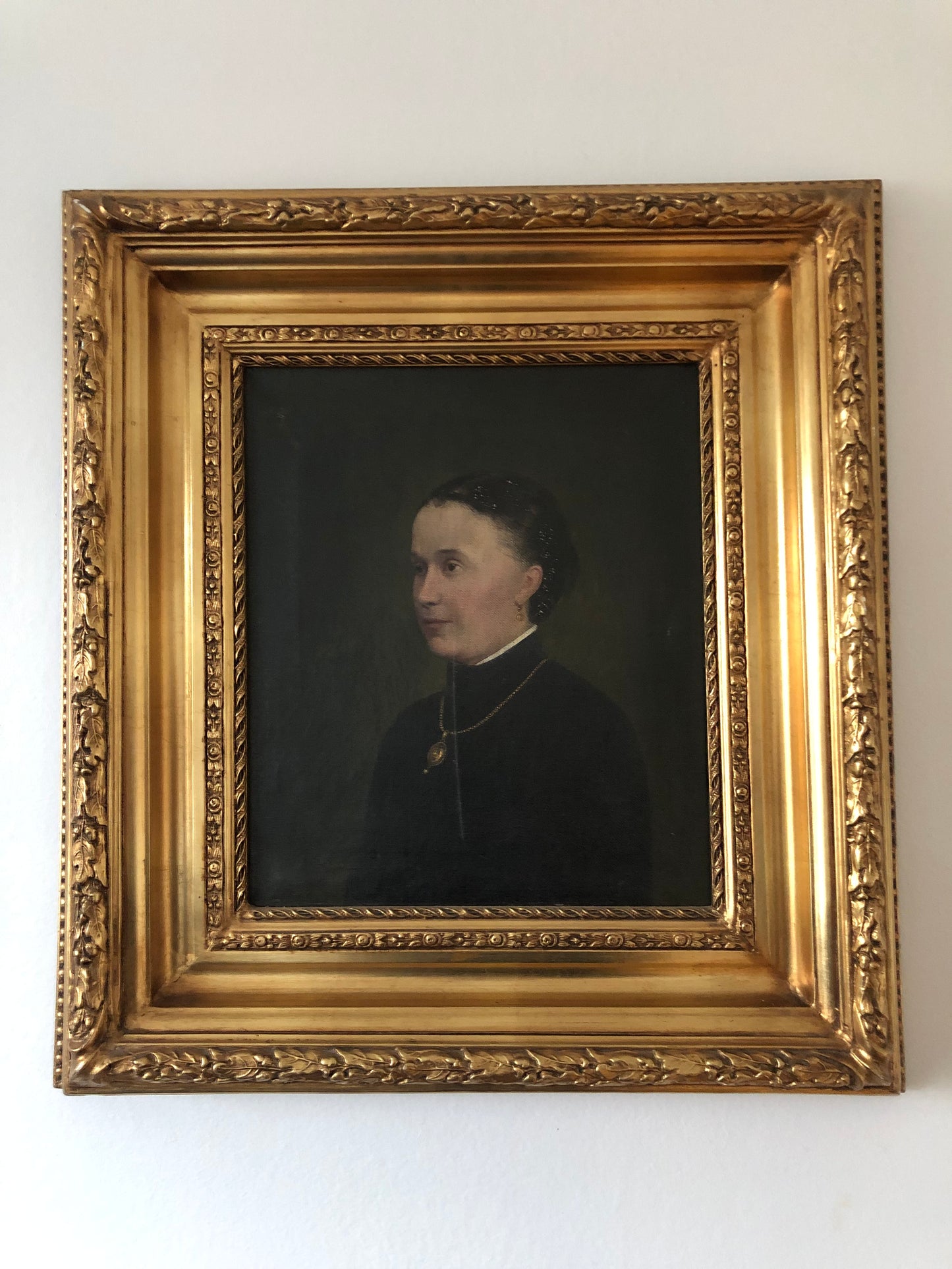 19th Century Portrait Painting of a Danish Lady