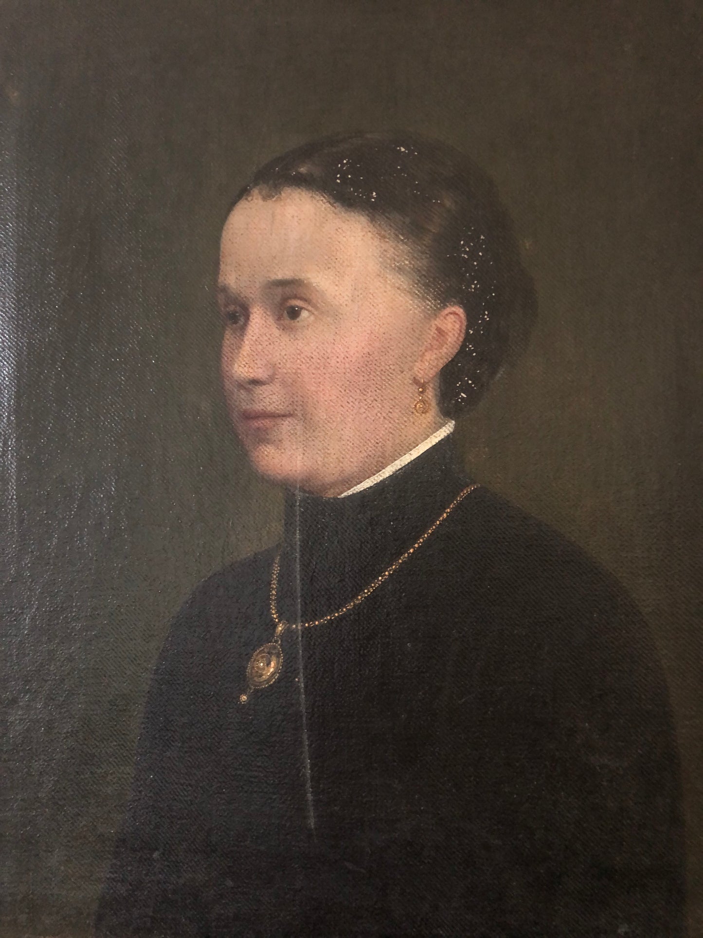 19th Century Portrait Painting of a Danish Lady