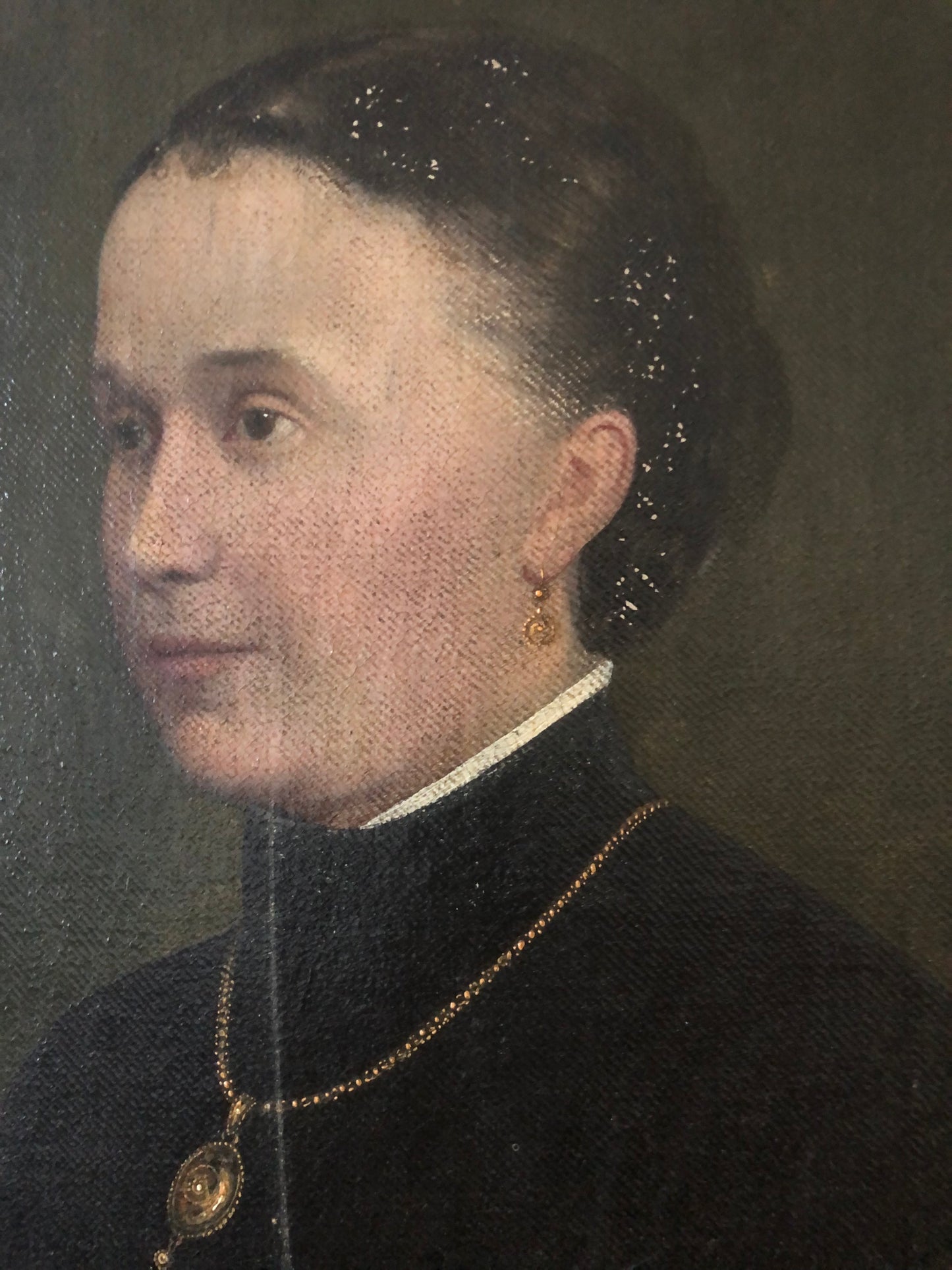19th Century Portrait Painting of a Danish Lady