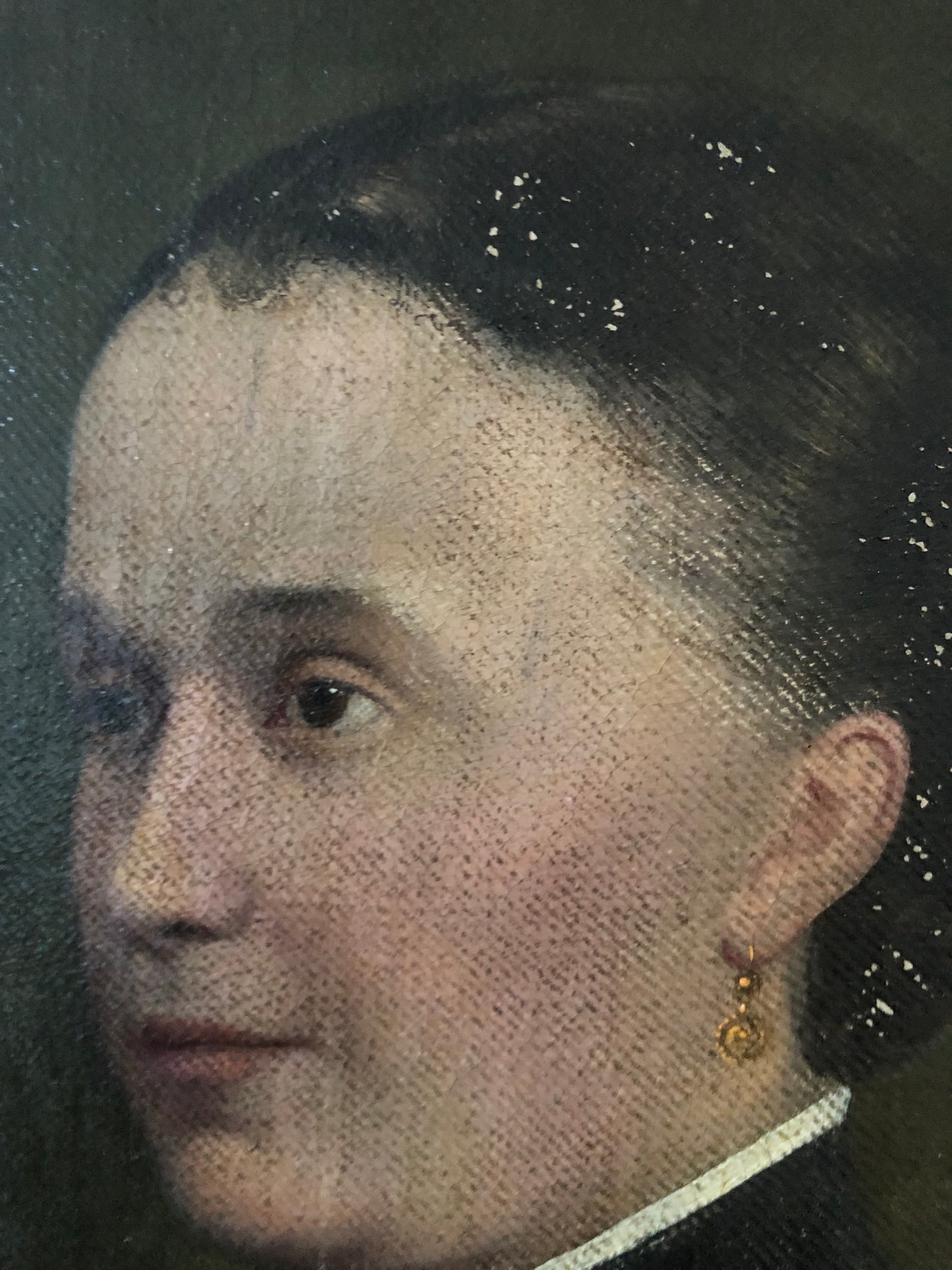 19th Century Portrait Painting of a Danish Lady