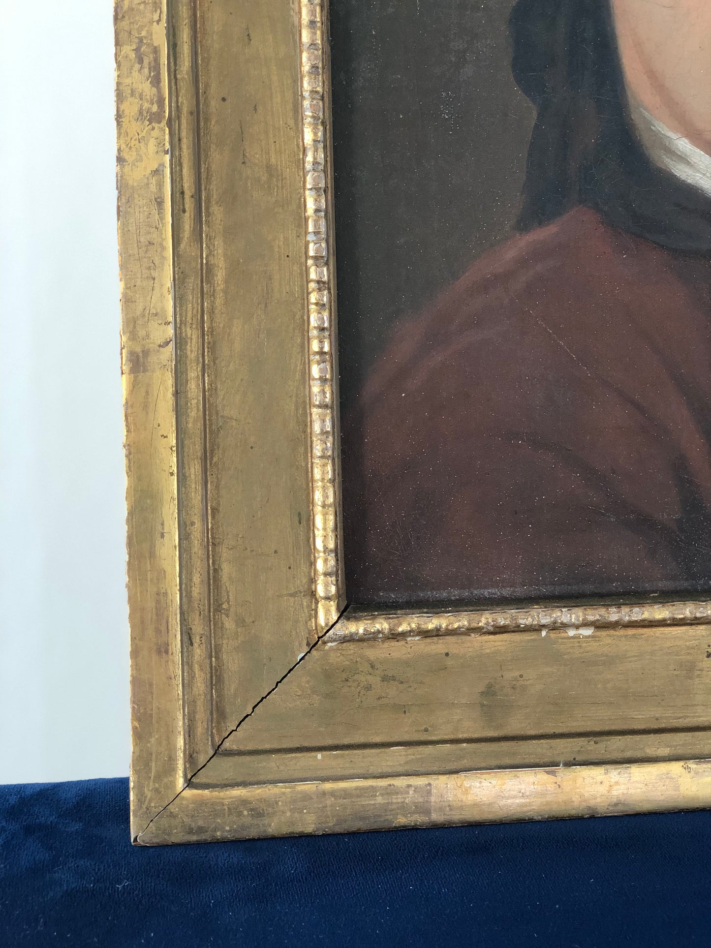 Mid 18th Century Oil Painting Portrait of a Gentleman, France