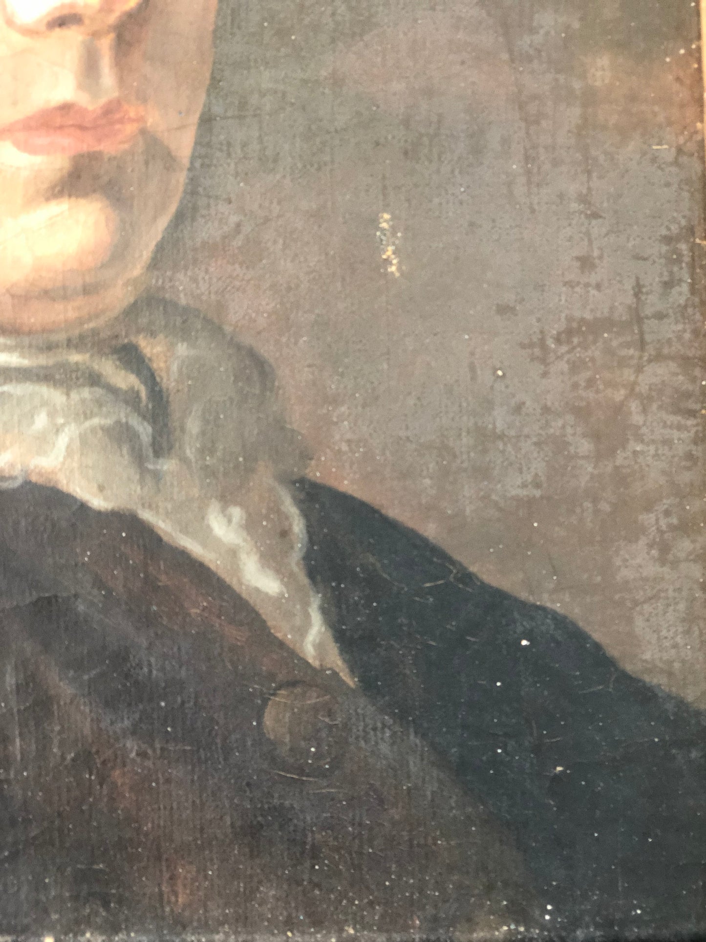 Mid 18th Century Oil Painting Portrait of a Gentleman, France