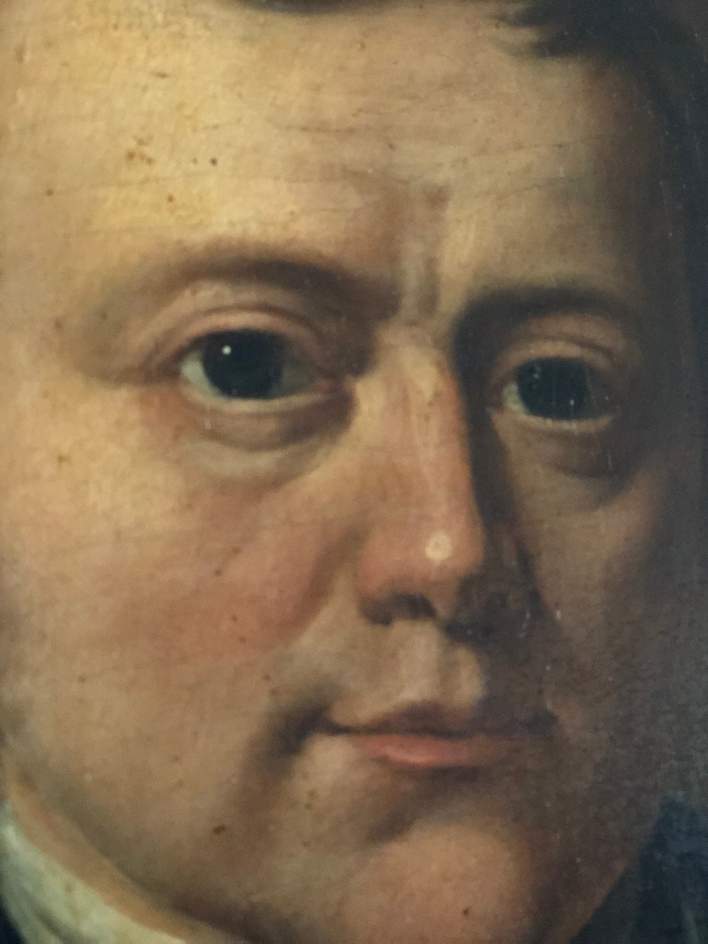 19th century Dutch School Portrait Oil Painting of Distinguished Gentleman