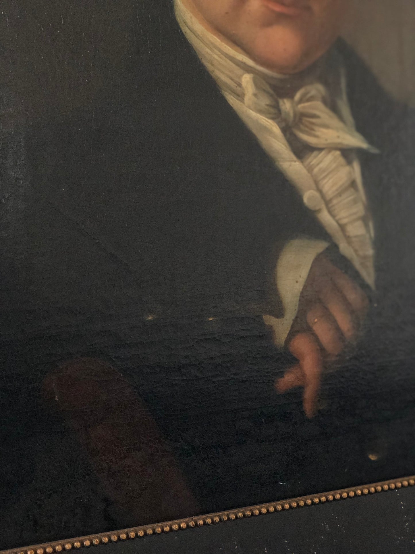 19th century Dutch School Portrait Oil Painting of Distinguished Gentleman
