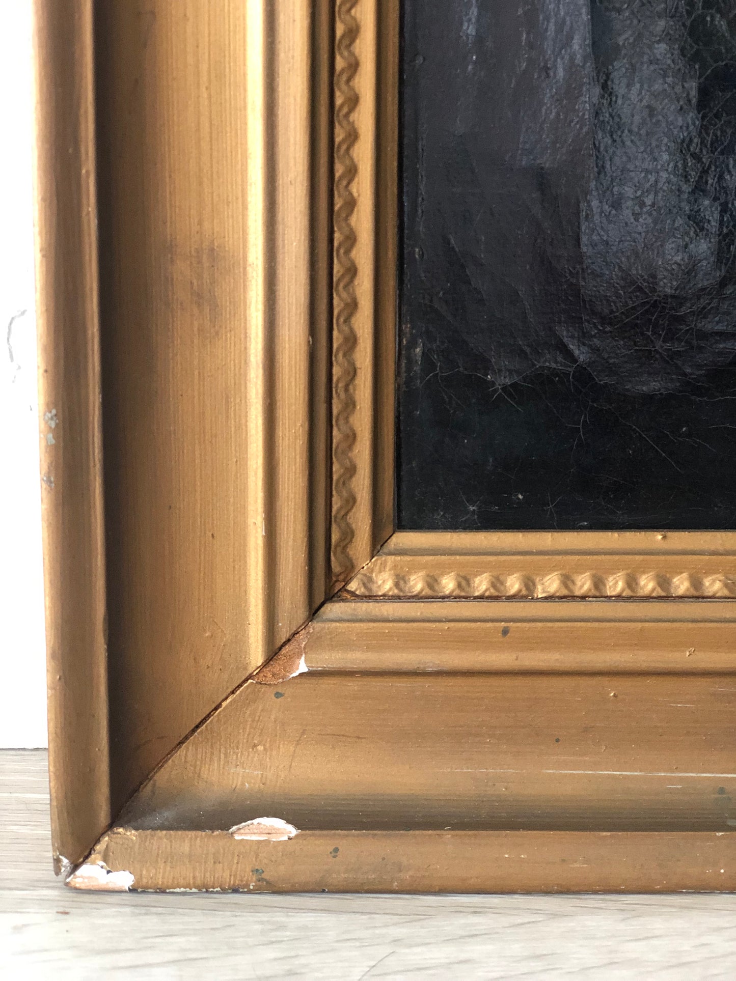 Early 19th Century Profile Portrait Painting Of A Gentleman