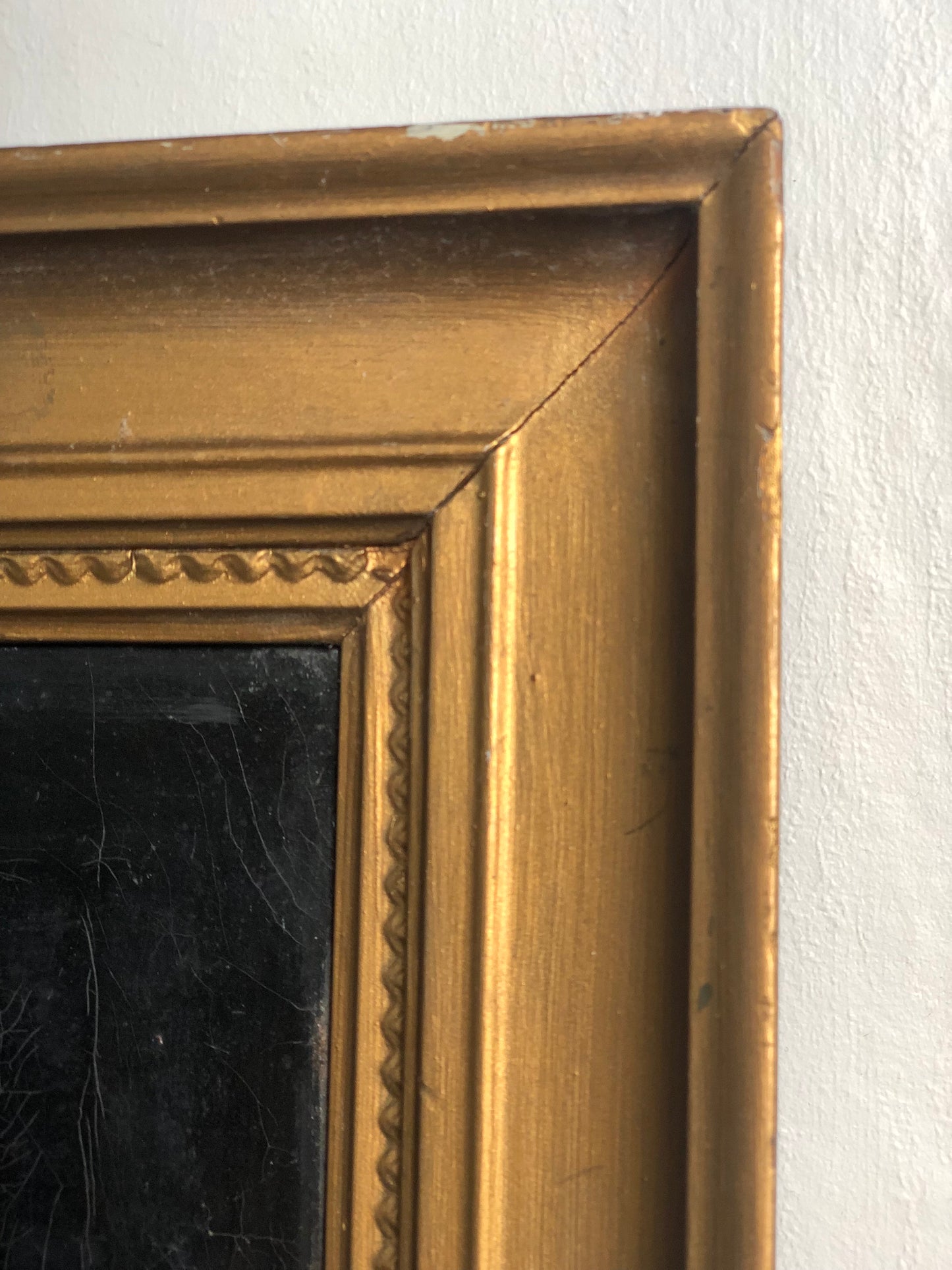 Early 19th Century Profile Portrait Painting Of A Gentleman