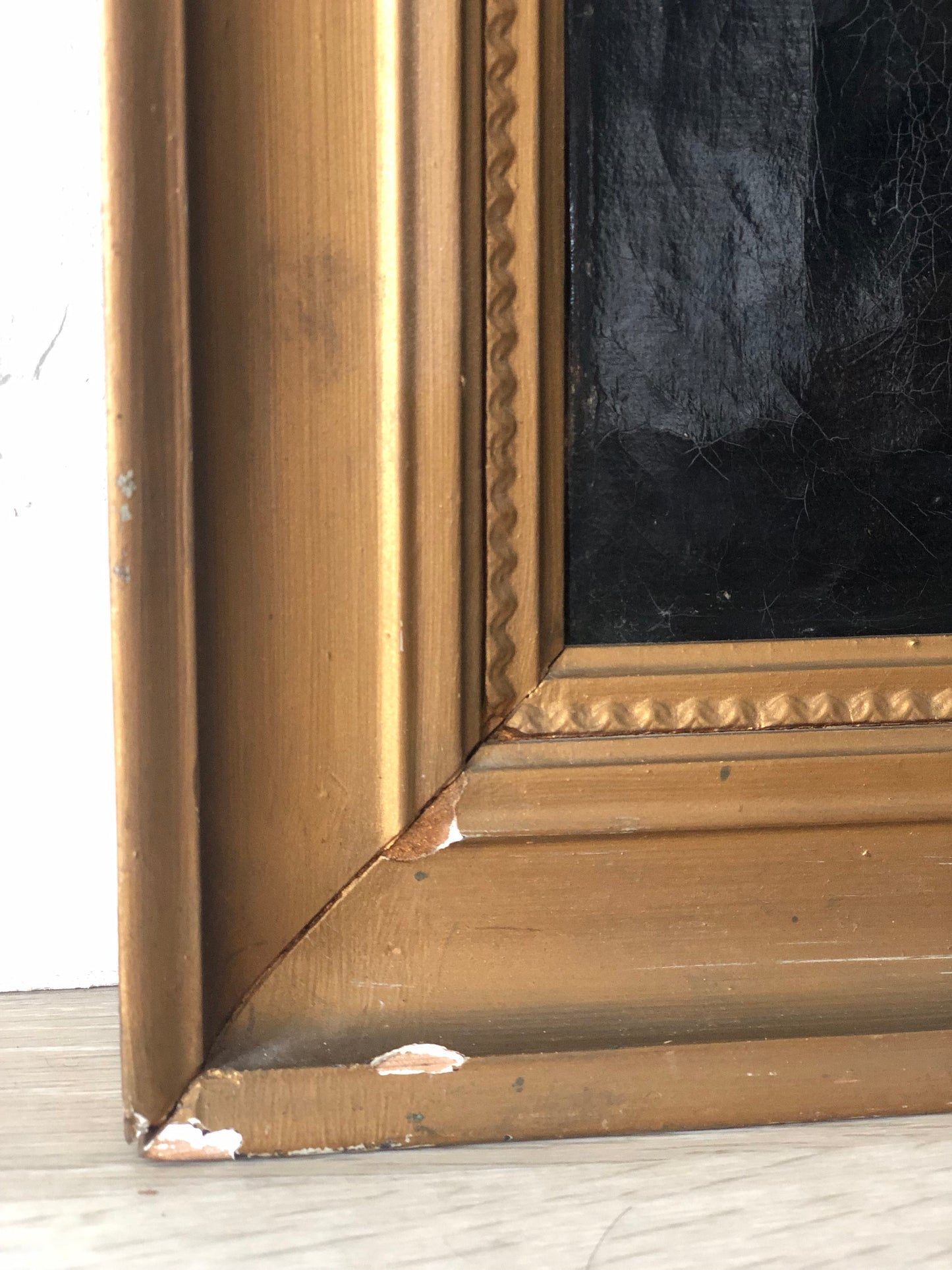 Early 19th Century Profile Portrait Painting Of A Gentleman
