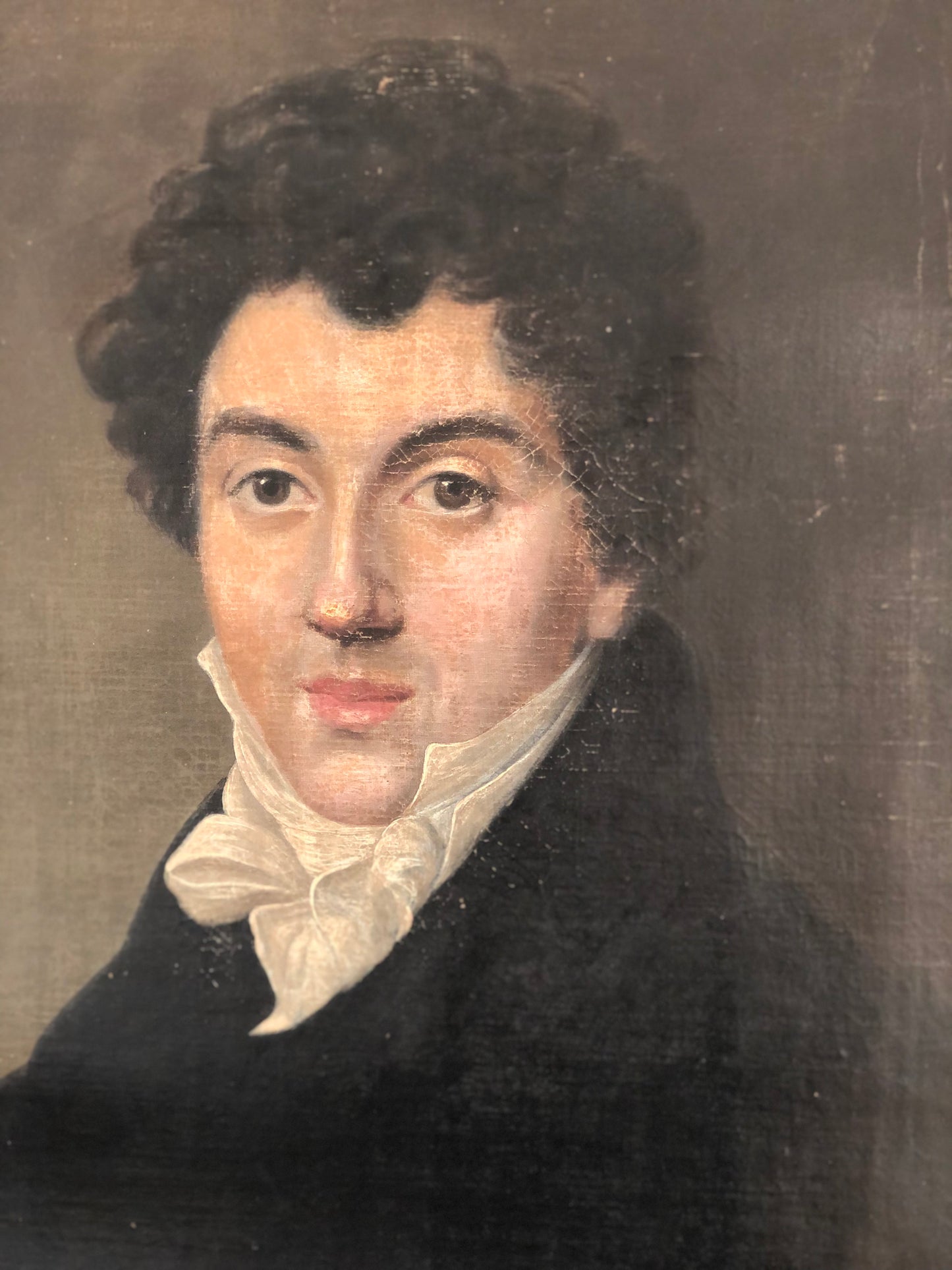 Early 19th century Empire Portrait Painting of a Gentleman
