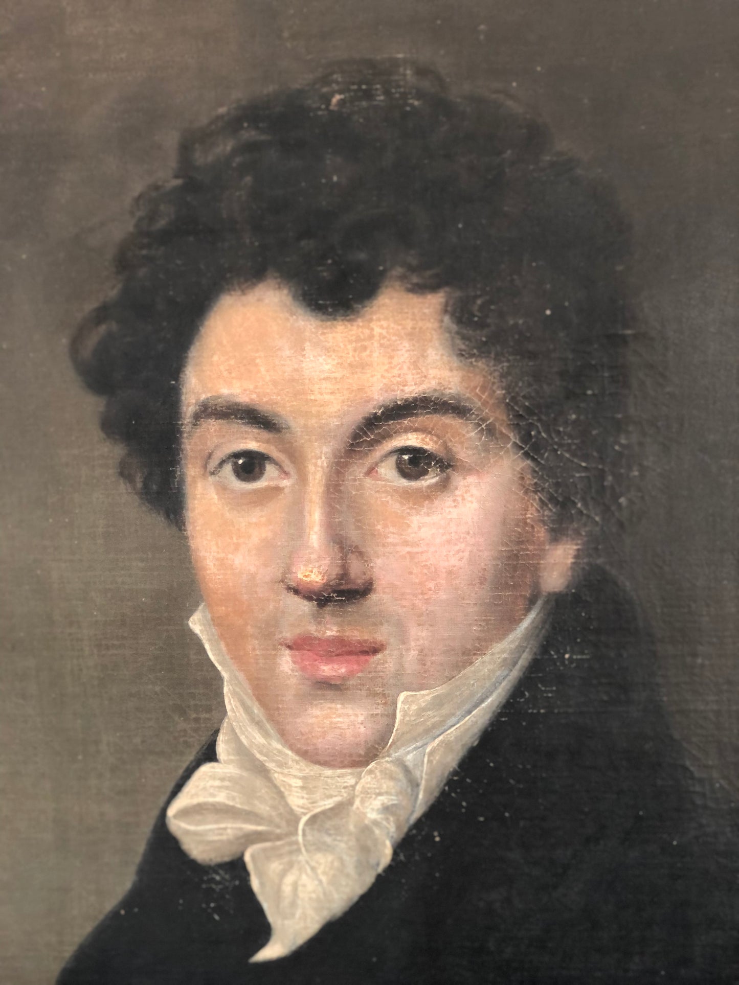 Early 19th century Empire Portrait Painting of a Gentleman