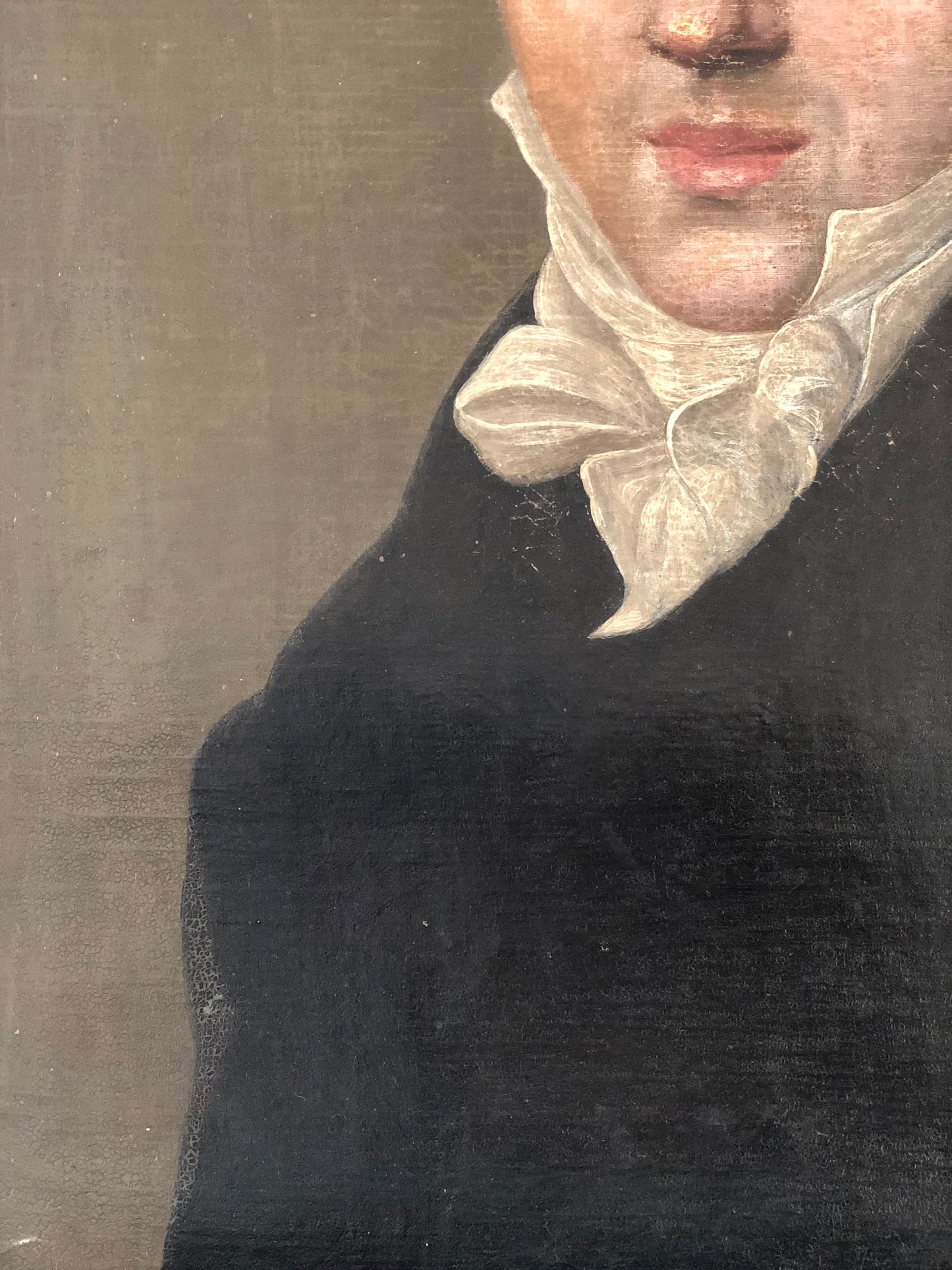 Early 19th century Empire Portrait Painting of a Gentleman