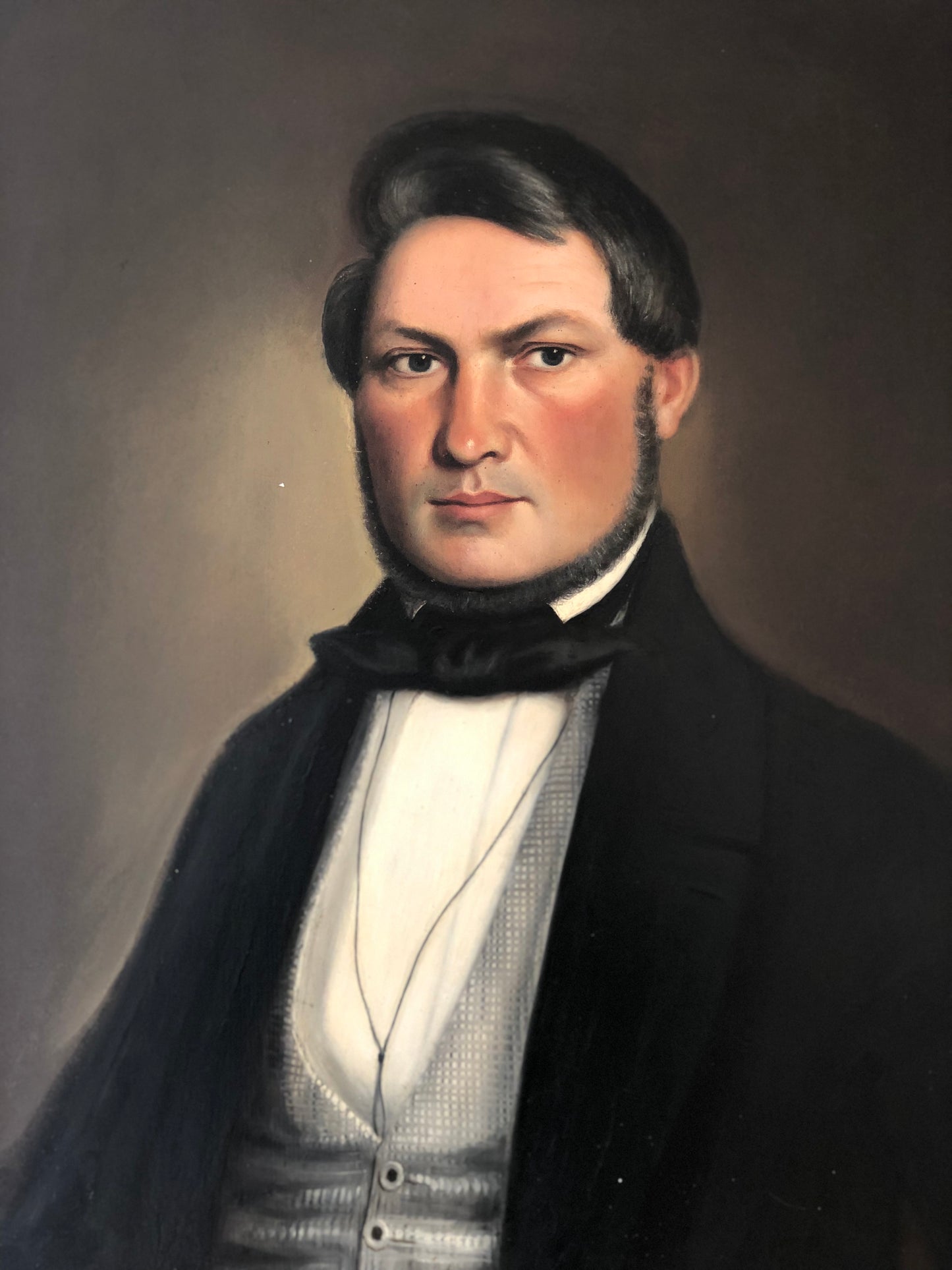 19th century Antique oil Painting of a Prominent German Gentleman
