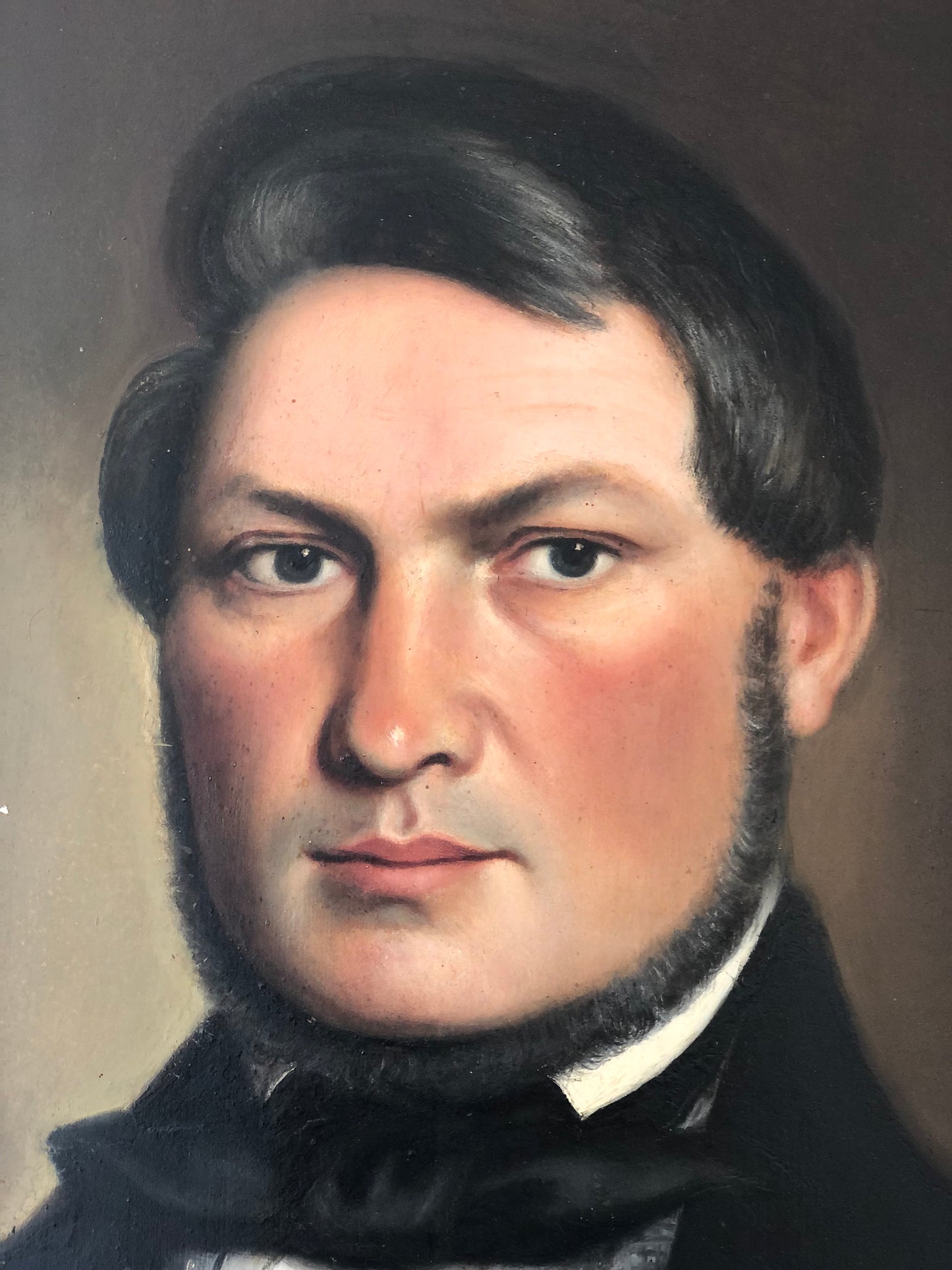 19th century Antique oil Painting of a Prominent German Gentleman