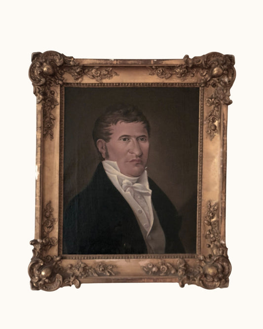 Antique Oil Painting of a German Gentleman, circa 1850
