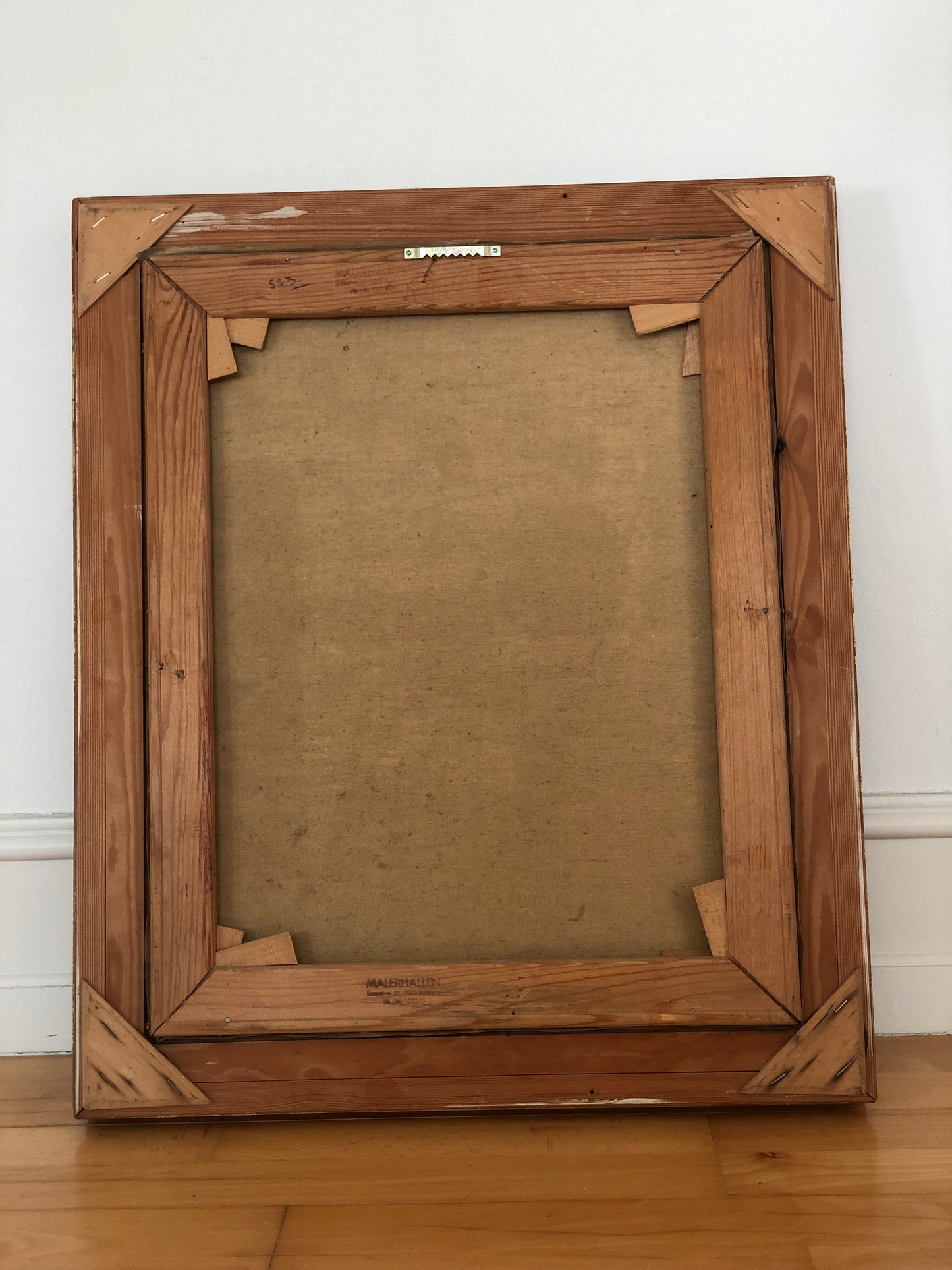 Original Vintage Cottage Interior Oil Painting, circa 1940