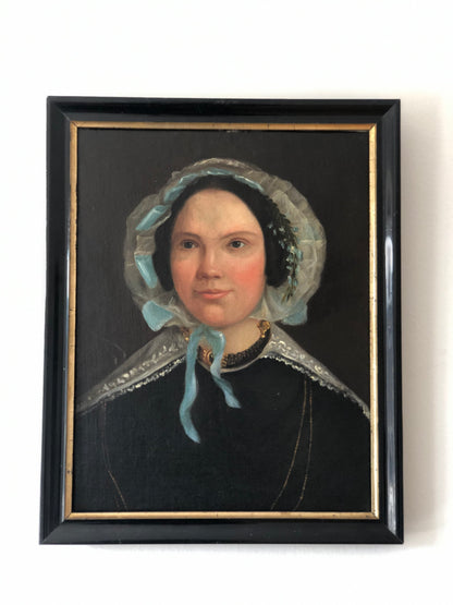 Set of Antique Portrait Paintings of a Dutch Elite Couple