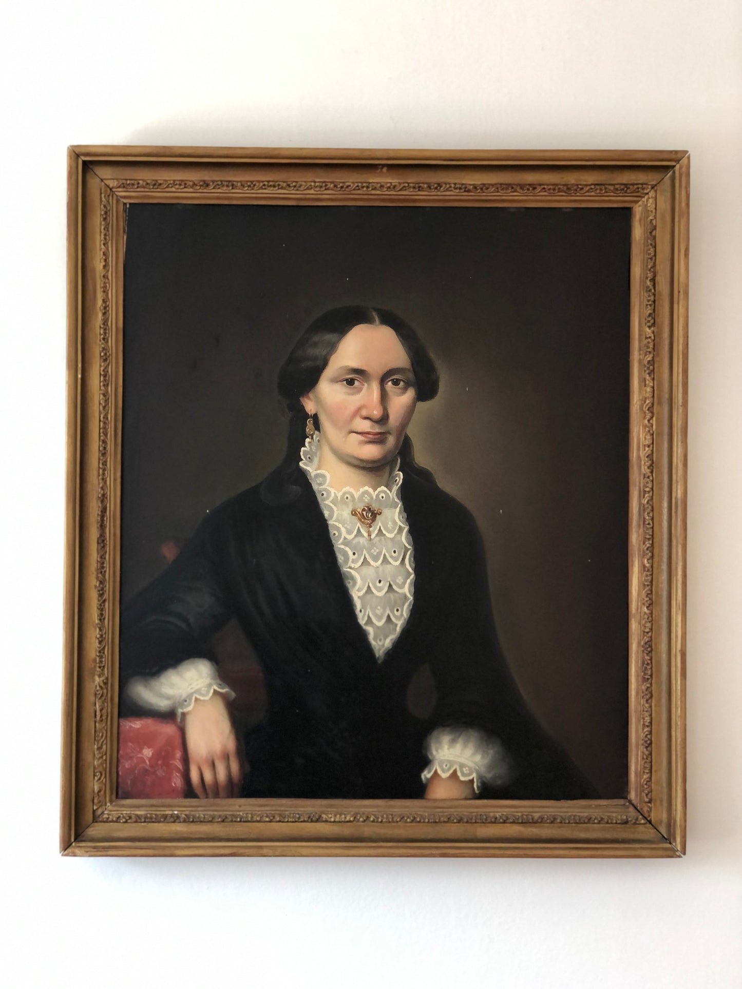 Pair of 19th century Antique oil Paintings of an Influential German Couple