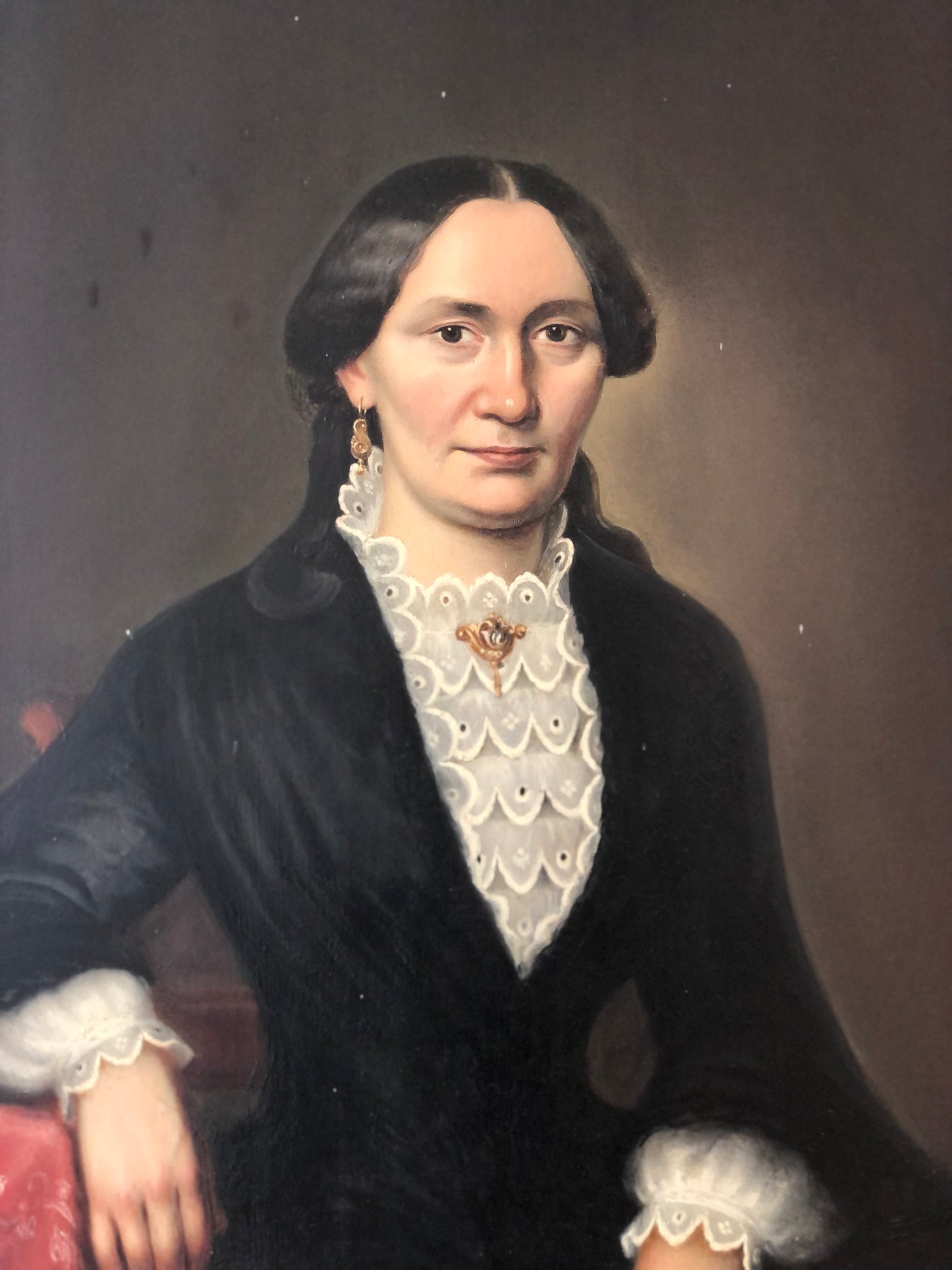Pair of 19th century Antique oil Paintings of an Influential German Couple