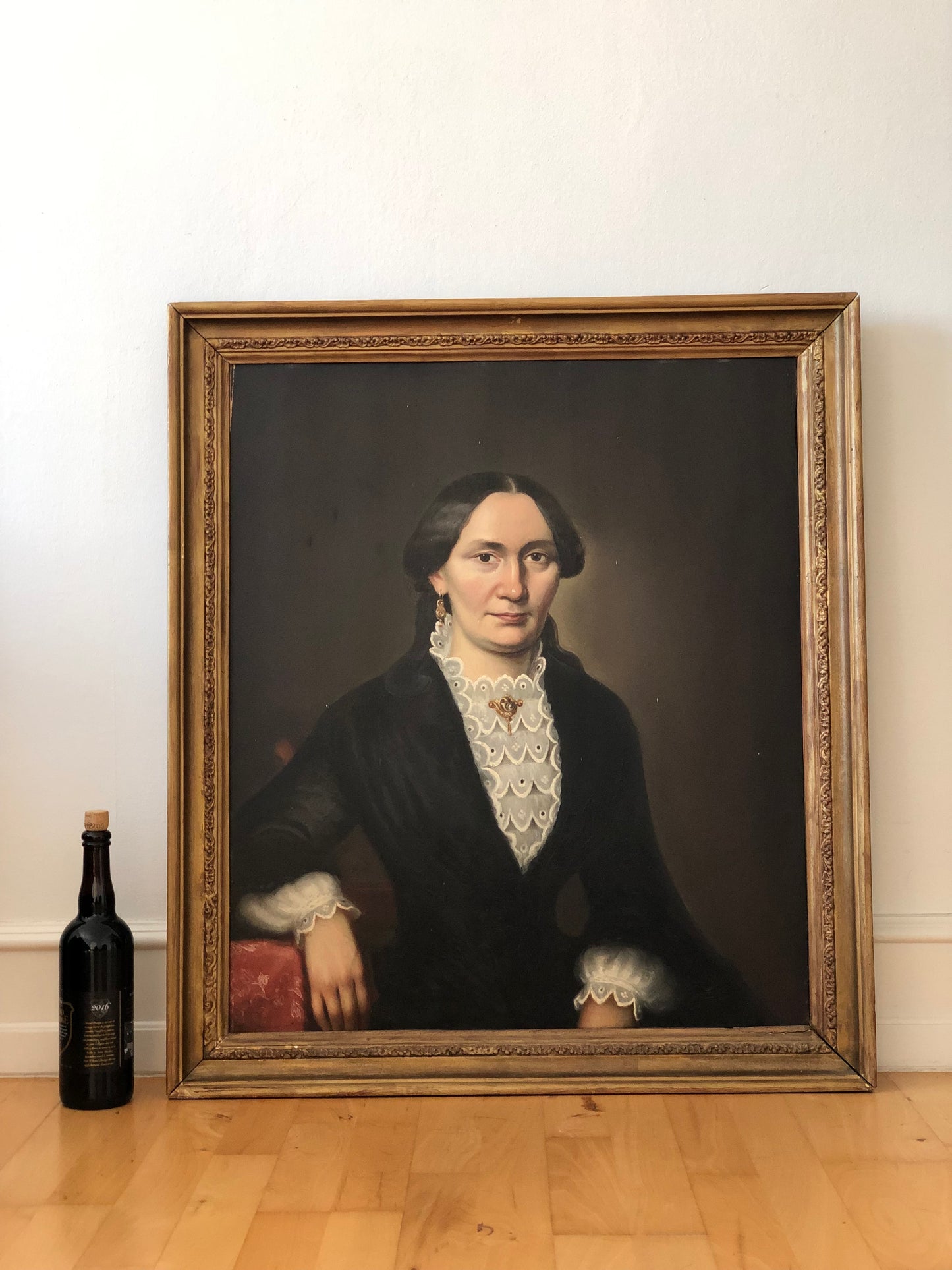 Pair of 19th century Antique oil Paintings of an Influential German Couple