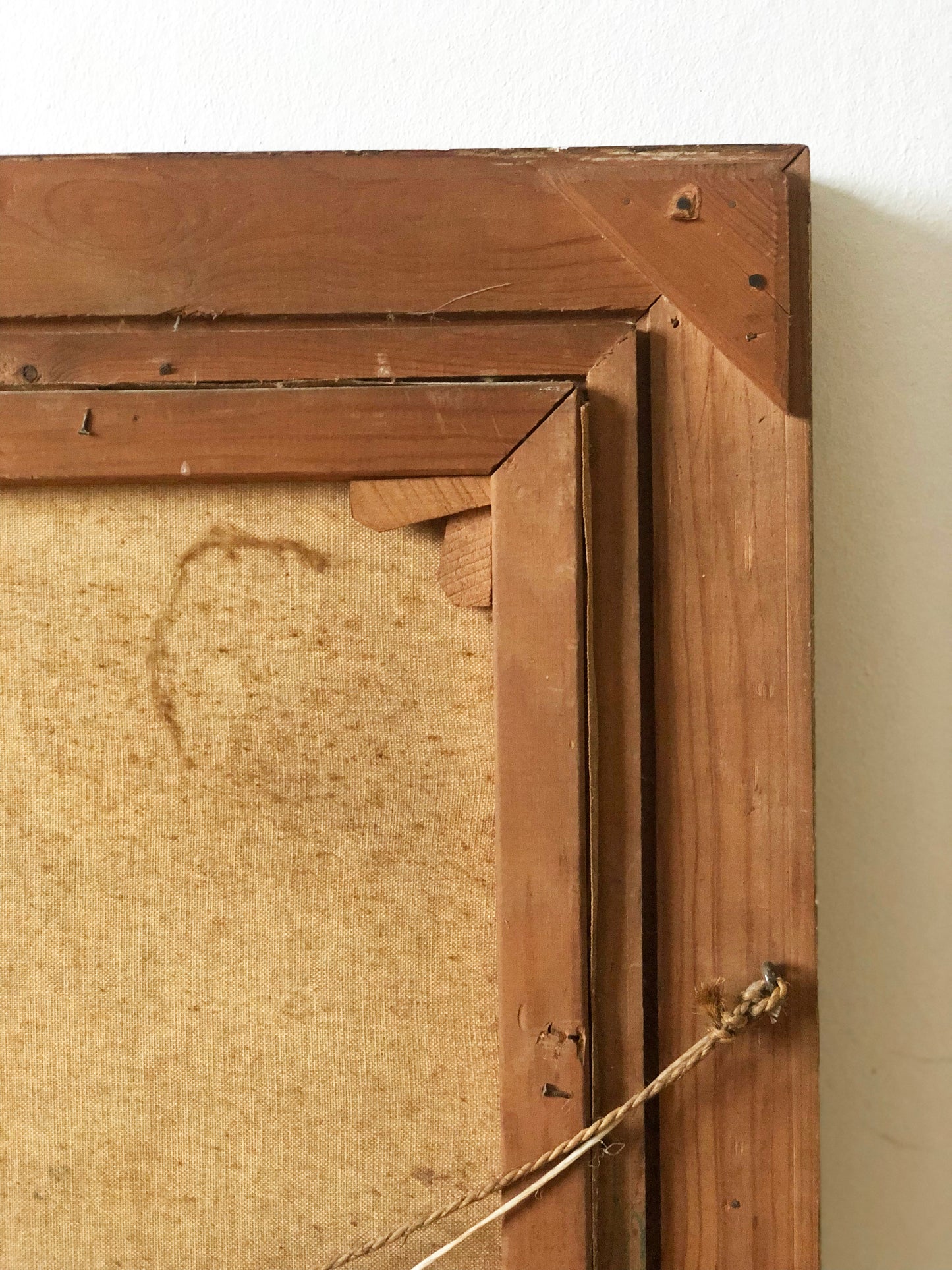 Large Vintage Countryside Cottage Original Oil Painting, circa 1940