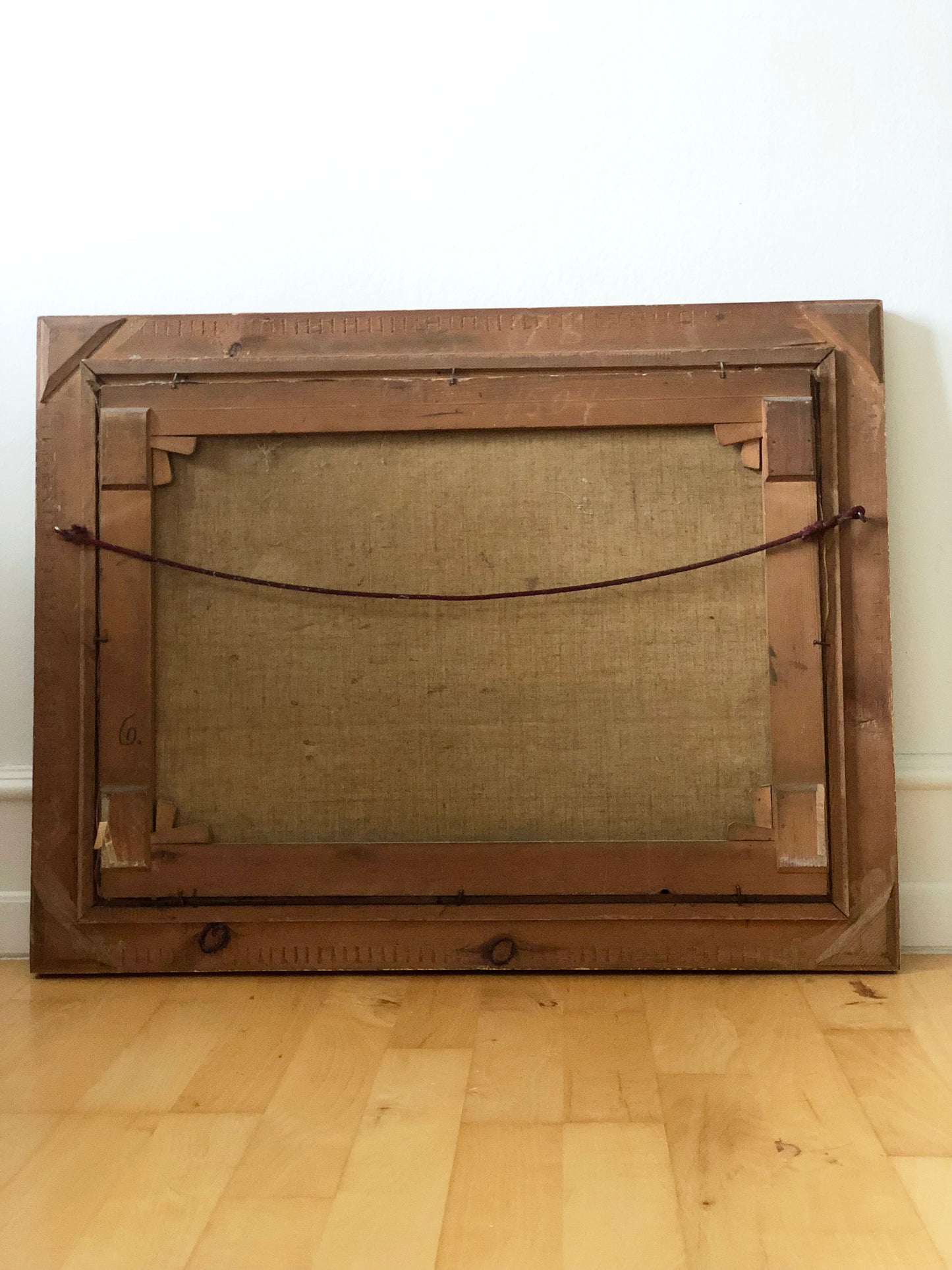 Large Vintage Sea Landscape Original Oil Painting, circa 1923