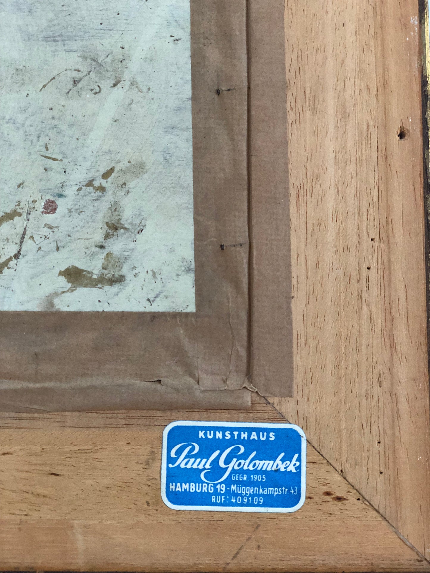 Original Vintage Landscape Cottage Oil Painting, circa 1923