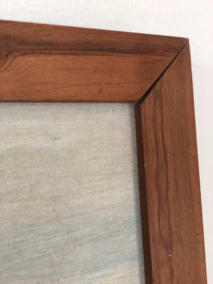 Original Vintage Landscape Cottage Oil Painting, circa 1960