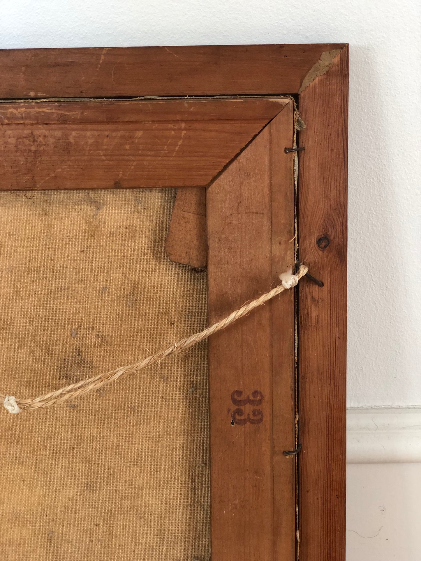 Original Vintage Landscape Cottage Oil Painting, circa 1960