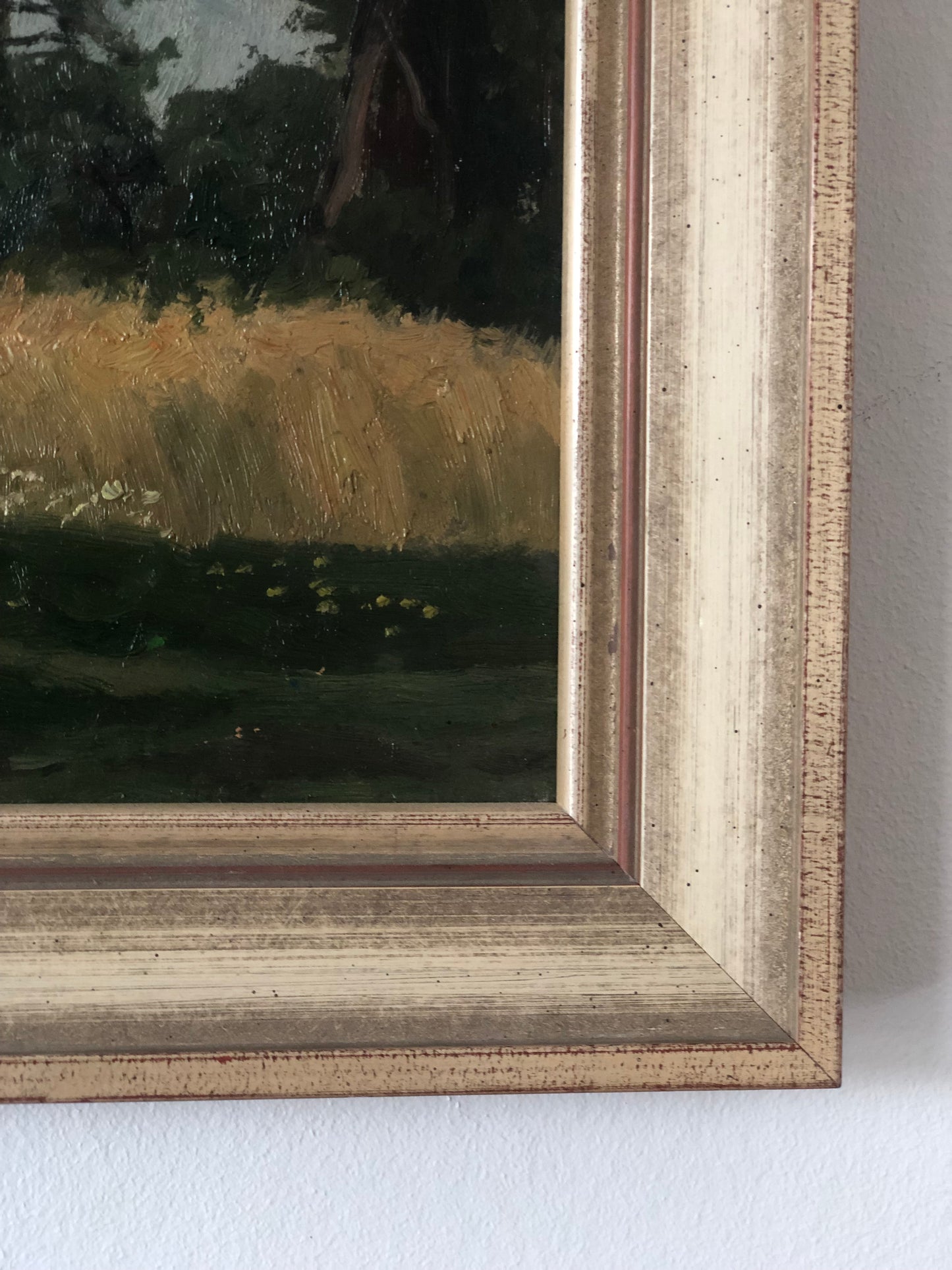 Original Vintage Nature Landscape Oil Painting, circa 1925