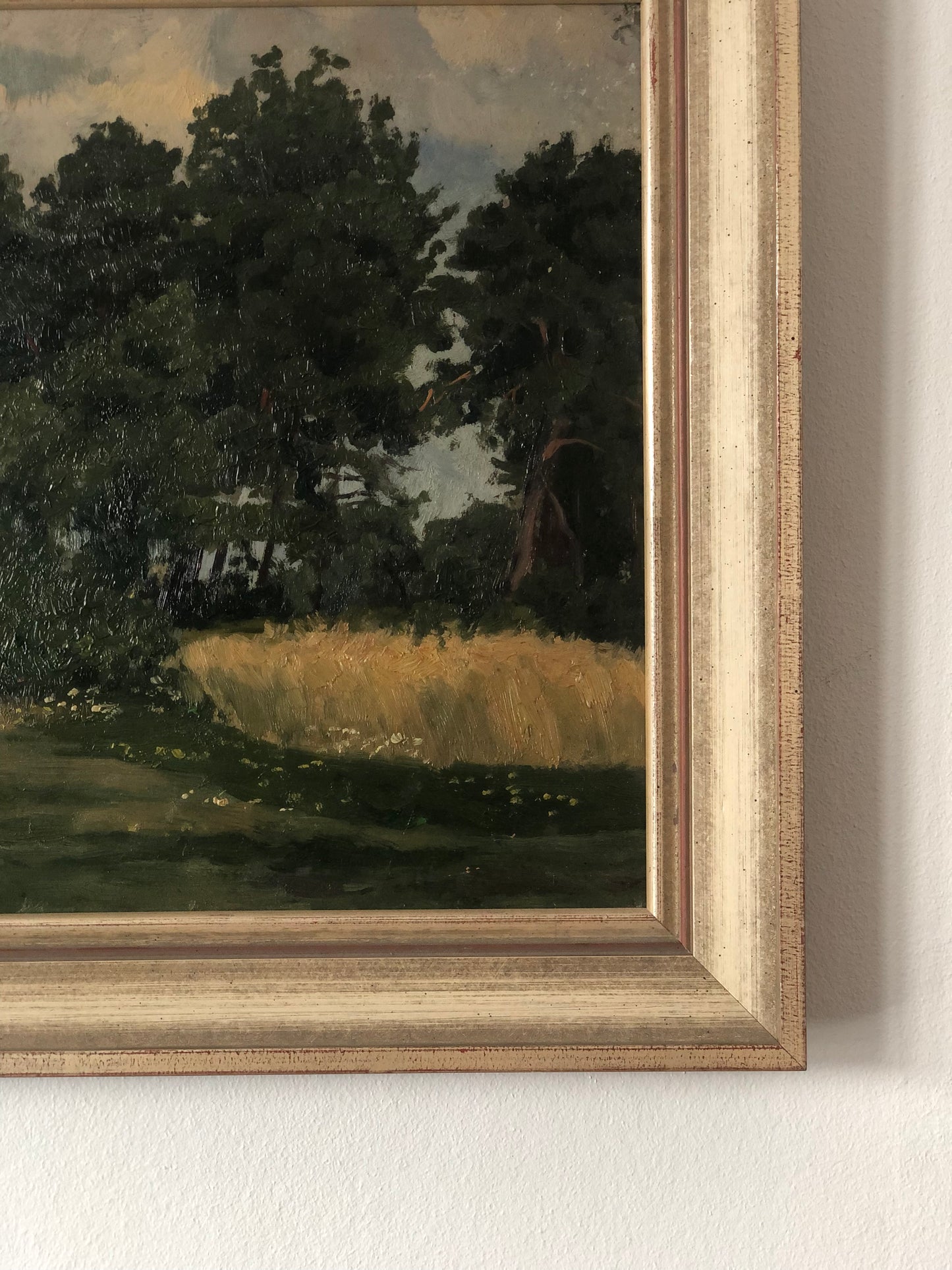 Original Vintage Nature Landscape Oil Painting, circa 1925