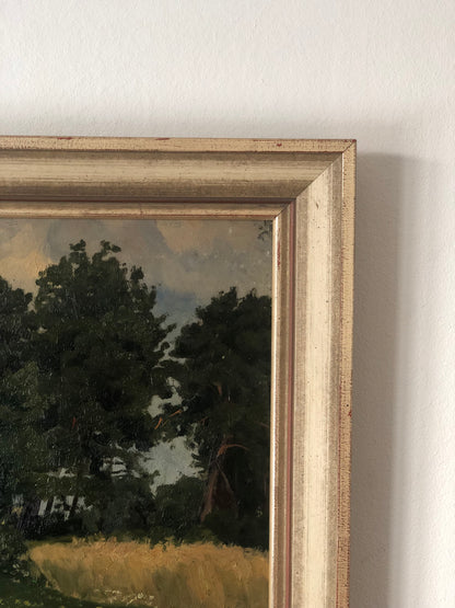 Original Vintage Nature Landscape Oil Painting, circa 1925