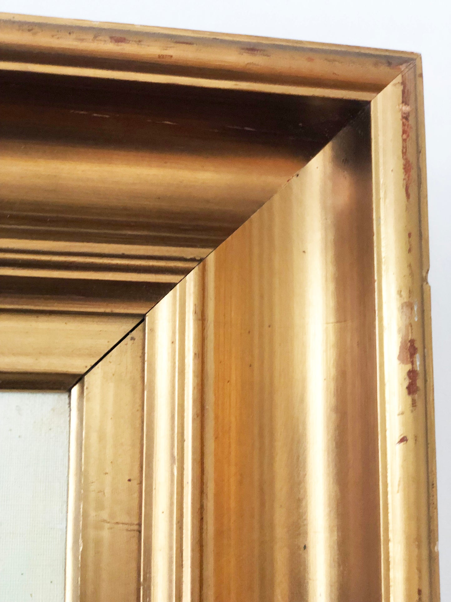 Large Vintage European Village Original Oil Painting with Cottages, circa 1940