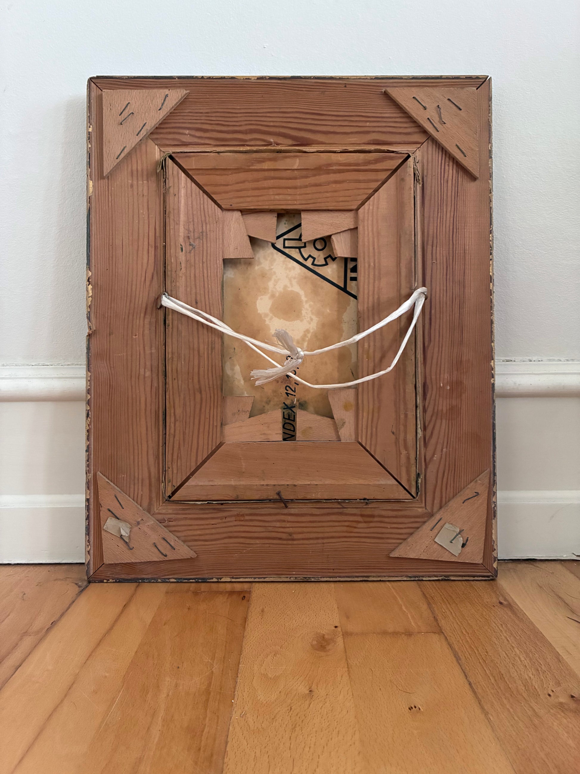 Vintage Original Dog Portrait Oil Painting, Signed Animal Art, gold frame