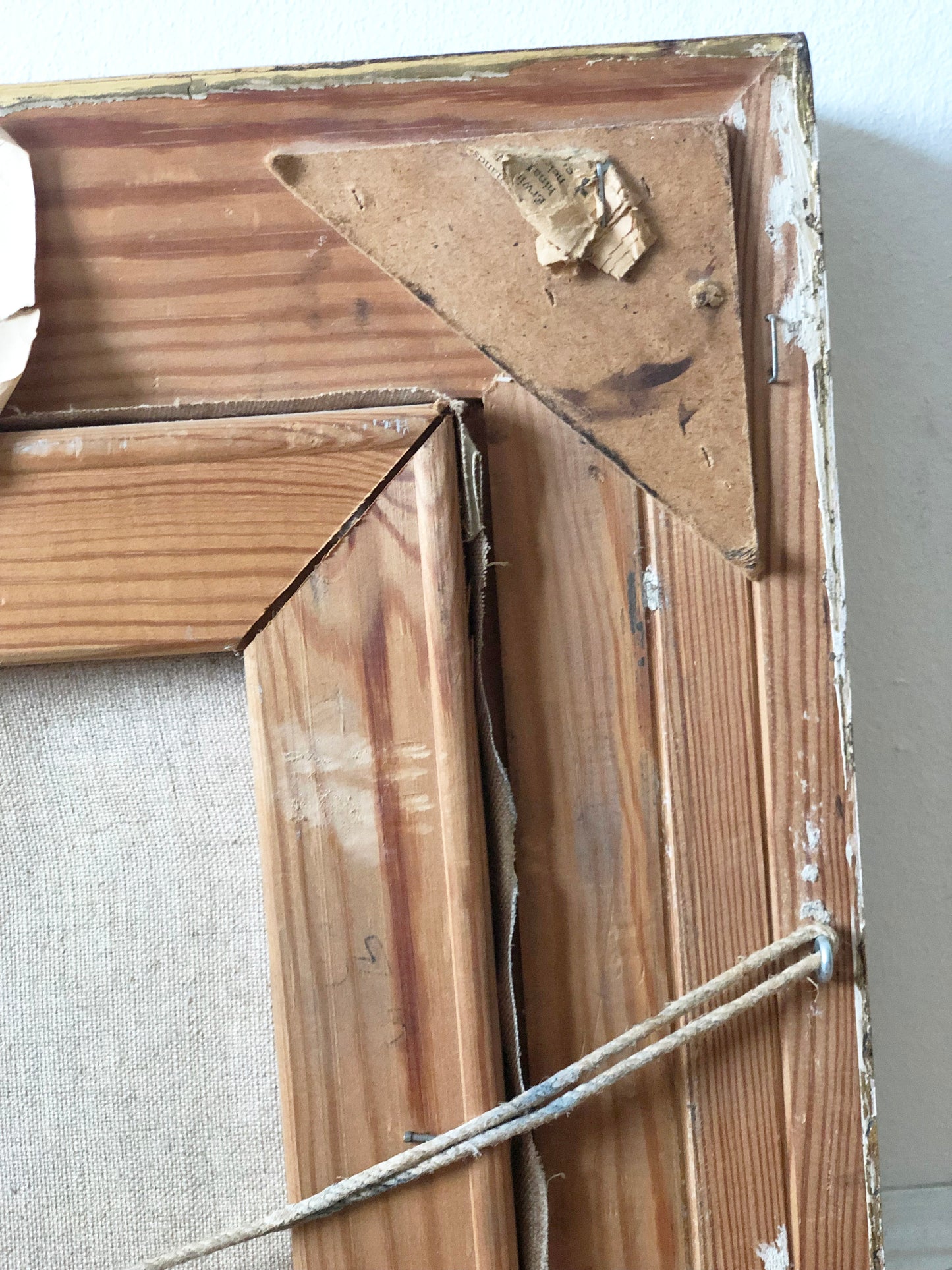 Vintage Original Oil Painting with a Cottage Interior, circa 1960