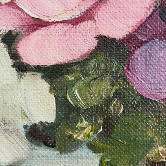 Framed Vintage Original Flower Oil Painting, Signed Floral Still Life video