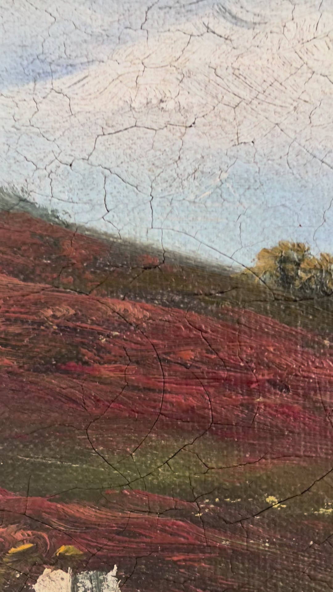 Antique Original Landscape Oil Painting, Signed Countryside Art video