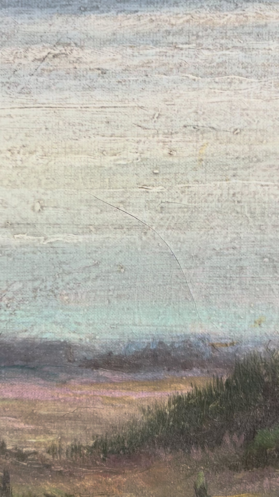 Vintage Original River Landscape Oil Painting video